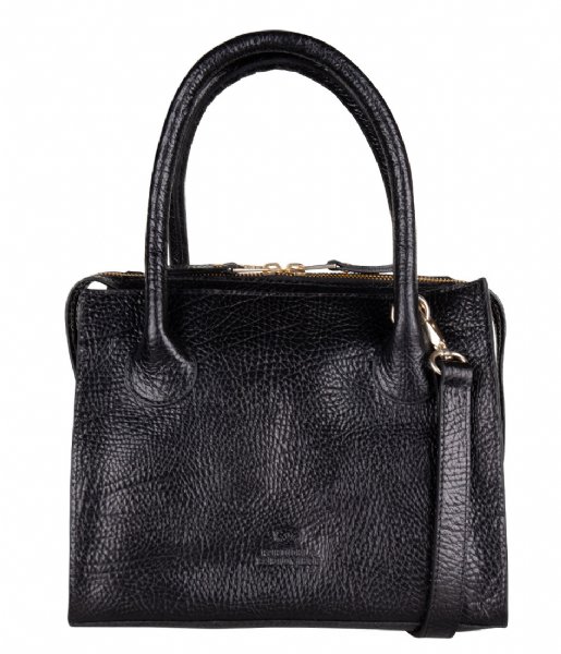 Fred de la Bretoniere  Handbag Large Heavy Grain Leather black